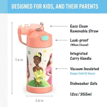 THERMOS FUNTAINER Water Bottle with Straw for Kids