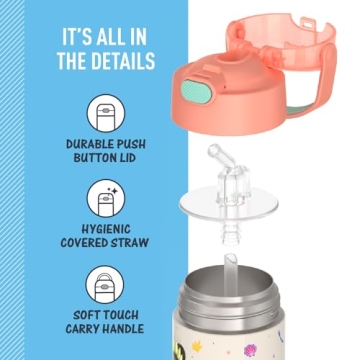 THERMOS FUNTAINER Water Bottle with Straw for Kids
