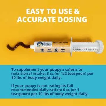 Under the Weather Pet | Ready Cal for Puppies 100cc | High Calorie Puppy Nutritional Supplement | Puppy Weight Gainer and High Calorie Booster | 10 Vitamins, 7 Minerals & Omega Fatty Acids