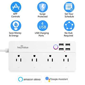 Smart Power Strip for Voice Control with Alexa & Google
