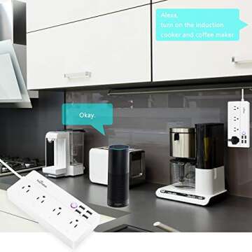 Smart Power Strip for Voice Control with Alexa & Google