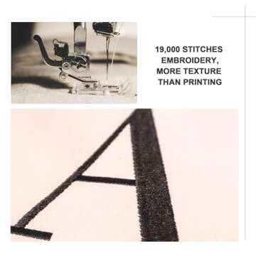 BeeGreen Bridesmaid Gifts Birthday Gifts For Women Friends Coworkers Teacher Gifts For Mom Her Nurse Grandma Personalized Gift Baskets Initial Canvas Tote Bag Monogram Embroidery J