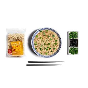 A-Sha Healthy Ramen Noodles With Original Soy Sauce - Chewy Tainan Thin Sized Noodles, 1 Bag(5 Servings)