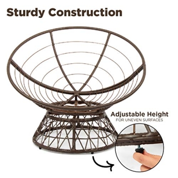 Milliard Wicker Papasan Chair | 360 Swivel | Indoor Outdoor