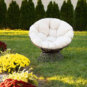 Milliard Wicker Papasan Chair | 360 Swivel | Indoor Outdoor