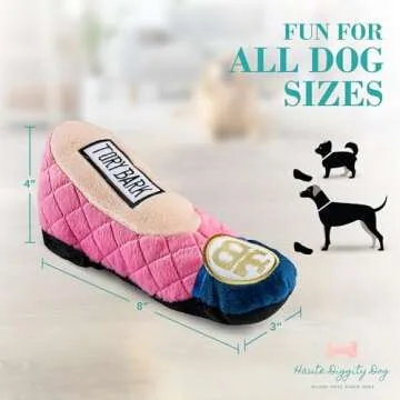 Stylish Haute Diggity Dog Tory Bark Shoe Plush Toy