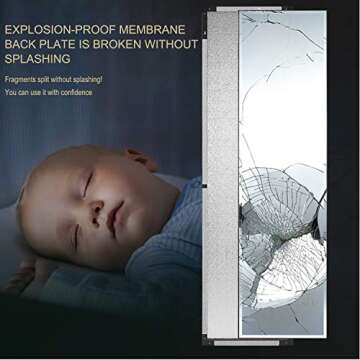 Natsukage 47x22 Wall Mirror - Stylish Full-Length Design