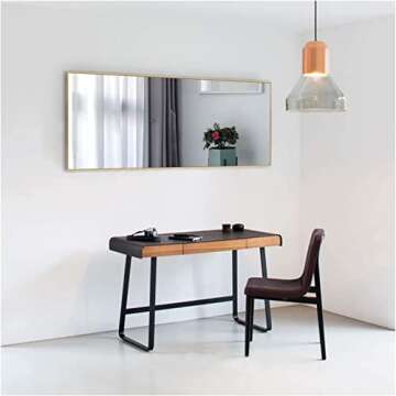 Natsukage 47x22 Wall Mirror - Stylish Full-Length Design