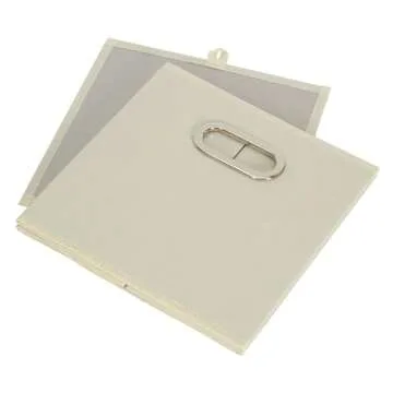 Household Essentials 82-1 Foldable Fabric Storage Bins | Set of 6 Cubby Cubes with Handles | Natural