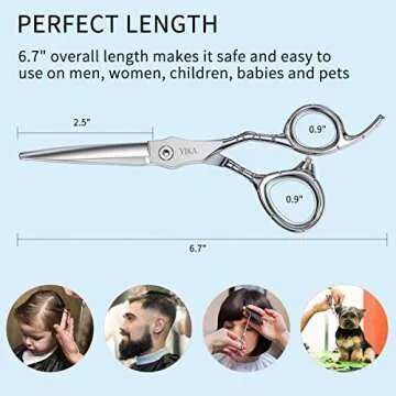 YIKA Hair Scissors Set - Barber Shears for Home Use