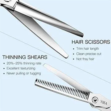 YIKA Hair Scissors Set - Barber Shears for Home Use