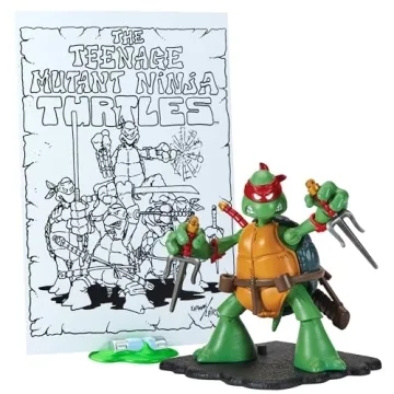 TMNT Classic Sketch Raphael Figure - Vibrant Detail