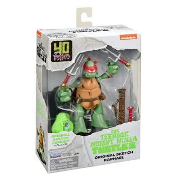 TMNT Classic Sketch Raphael Figure - Vibrant Detail