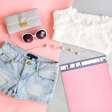 UCGOU Poly Mailers 12x15.5 Inch Light Pink 100 Pack Medium Shipping Bags #5 Strong Thick Mailing Envelopes Self Sealing Adhesive Waterproof and Tear Proof Boutique Packaging Postal for Clothing