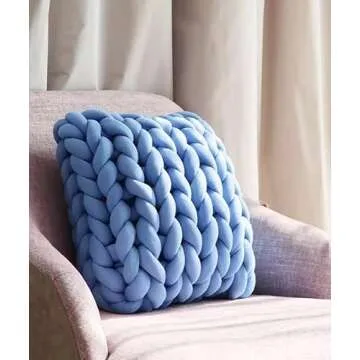 Moon Waves Chunky Yarn for Arm Knitting Light Blue