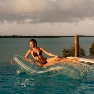 FUNBOY Luxury Seaglass Green Chaise Lounger for Adults