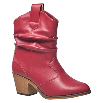 Charles Albert Women's Modern Western Cowboy Boots - Red