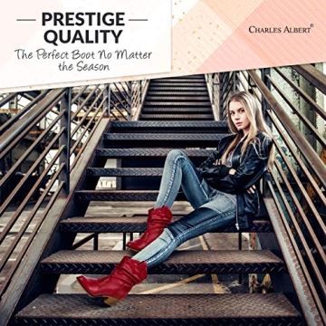 Charles Albert Women's Modern Cowboy Boots with Comfort and Style