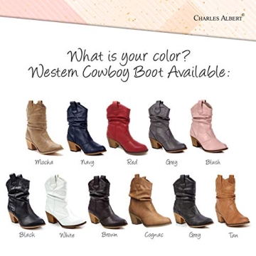 Charles Albert Women's Modern Cowboy Boots with Comfort and Style