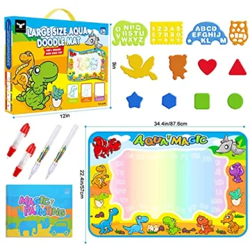 Water Doodle Mat for Toddlers Fun Coloring Pad