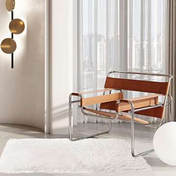 TTLOJ Rectangle Rug for Play Tent, Decorative Area Rug, Fluffy Soft Mat Pad for Kids Room Playhouse Nursery Room, Children Room Decor Dormitory Velvet 50.5" Lx38.5 W White