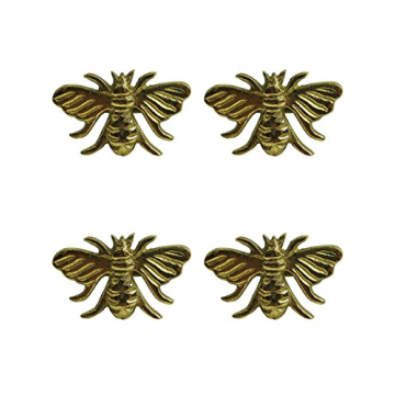 Honey Bee Brass Napkin Rings - Set of 4 for Elegant Dining