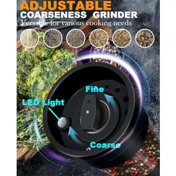 Rechargeable Electric Salt & Pepper Grinders with Display