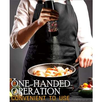 Rechargeable Electric Salt & Pepper Grinders with Display