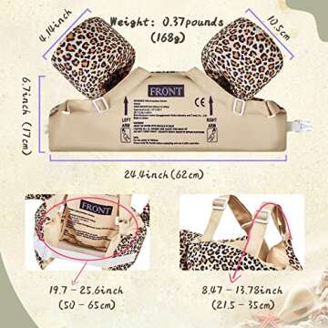 ProDENT Toddler Swim Vest for Kids, Toddler Floaties Vest with Secure Buckle for 2,3,4,5,6 Year Boys...