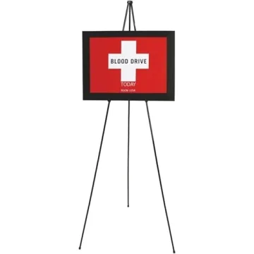 Portable Quartet Easel Stand for Displays and Presentations