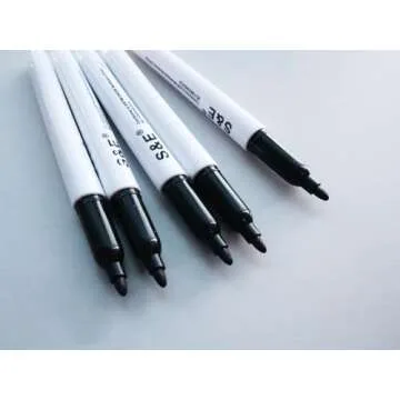 S & E 96 Pcs Dry Erase Markers - Black Low-Odor Ink