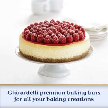 GHIRARDELLI Premium White Chocolate Baking Bar, 4 oz Bar (12 bars)