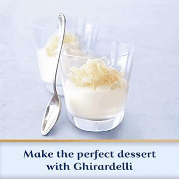 GHIRARDELLI Premium White Chocolate Baking Bar, 4 oz Bar (12 bars)