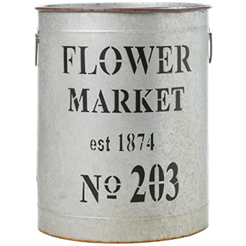 Creative Co-Op Set of 3 Flower Market Buckets for Decor