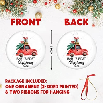 Baby's First Christmas Ornament Durable Keepsake