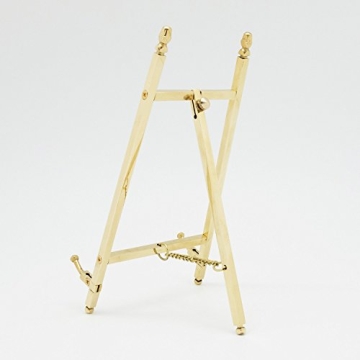TOPNIKE Brass Desktop Easel for Art & Decor Display