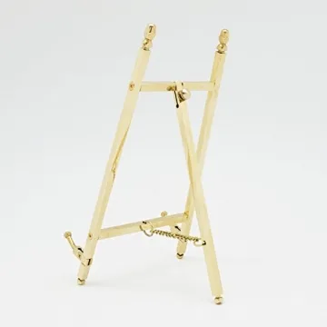 TOPNIKE Brass Desktop Easel for Art & Decor Display