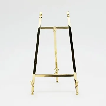 TOPNIKE Brass Desktop Easel for Art & Decor Display