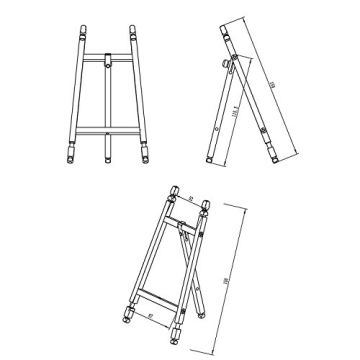 TOPNIKE Brass Desktop Easel for Art & Decor Display