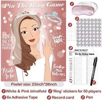 Exciting Bridal Shower Games - Pin The Ring On The Bride