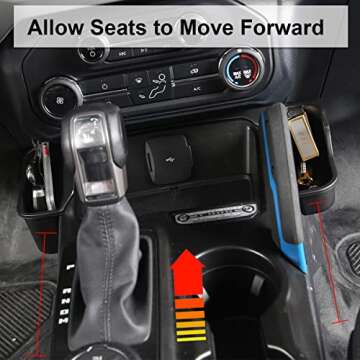 Fgo-togo Ford Bronco Center Console Storage Accessory