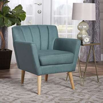 Stylish Christopher Knight Home Merel Mid Century Modern Club Chair - Dark Teal