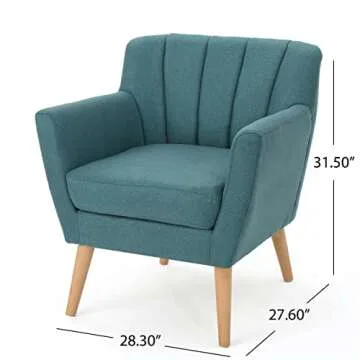 Stylish Mid Century Modern Fabric Club Chair