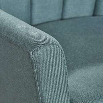 Stylish Mid Century Modern Fabric Club Chair