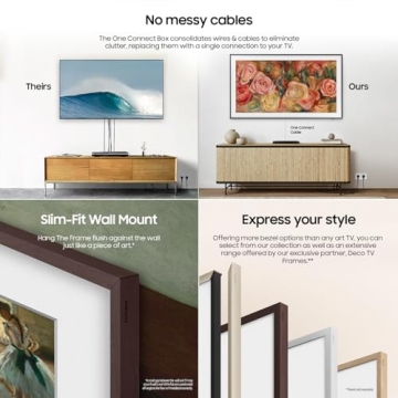 Samsung 75-Inch QLED 4K Frame TV with Art Mode Dolby Atmos