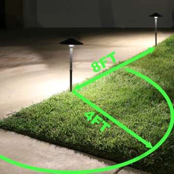 Lumina Lighting® 4W Landscape Lighting 12V Landscape Lights Low Voltage Landscape Path Lights Warm ...