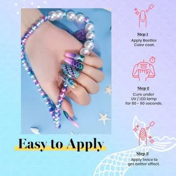 Beetles Mermaid Gel Polish Kit - Complete Nail Art Set