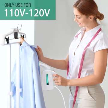 OGHom Steamer for Clothes,Portable Handheld Travel Steamer,300ml Large Capacity,950W,30 Second Fast Heat Up Garment Steamer (Turquoise)