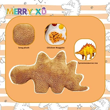 MerryXD Dino Nugget Plush Pillow Soft Dinosaurs Gift