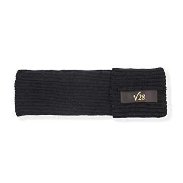 *daisysboutique* Retro Women 80s Adult Ribbed Knitted Leg Warmers Crochet Long Boot Socks for Party Dance Sports Yoga (One Size, Black)